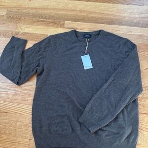 Quince Brown Crewneck Sweater